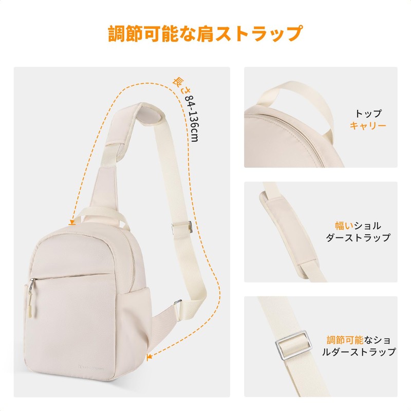 K&F Concept Camera Bag, Shoulder Bag, Camera Shoulder Bag, 04-beige,