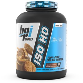 BPI Sports  ISO-HD  100 Pure Whey Isolate Protein Powder  25 g de Protena por Servicio  Sin Gluten  Sabor Cookie Butter  5.17 lb 69 Servicios  Nueva  