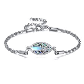ONEFINITY Dragonfly Filigree Bracelet 925 Sterling Silver Abalone Shell Bracelet Dragonfly Jewelry Gifts For Women (dragonfly)