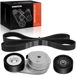 A-Premium Engine Serpentine Belt Drive Kit Compatible with Dodge & Chrysler Cars - Charger 2006-2007/2010, Magnum 2006-2007, 300 2006-2007 - 5.7L