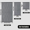 Black and White Towels Set of 8, Cute Checkered Towels