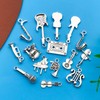 Youdiyla 60pcs Alloy Music Symbol Instrument Set Series Pendant Jewelry