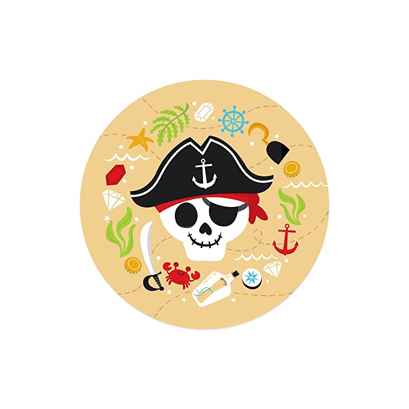 Big Dot of Happiness Pirate Ship Adventures - Skull Birthday