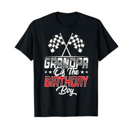 Race Car Grandpa Of The Birthday Boy Racing Family Pit Crew T-Shirt