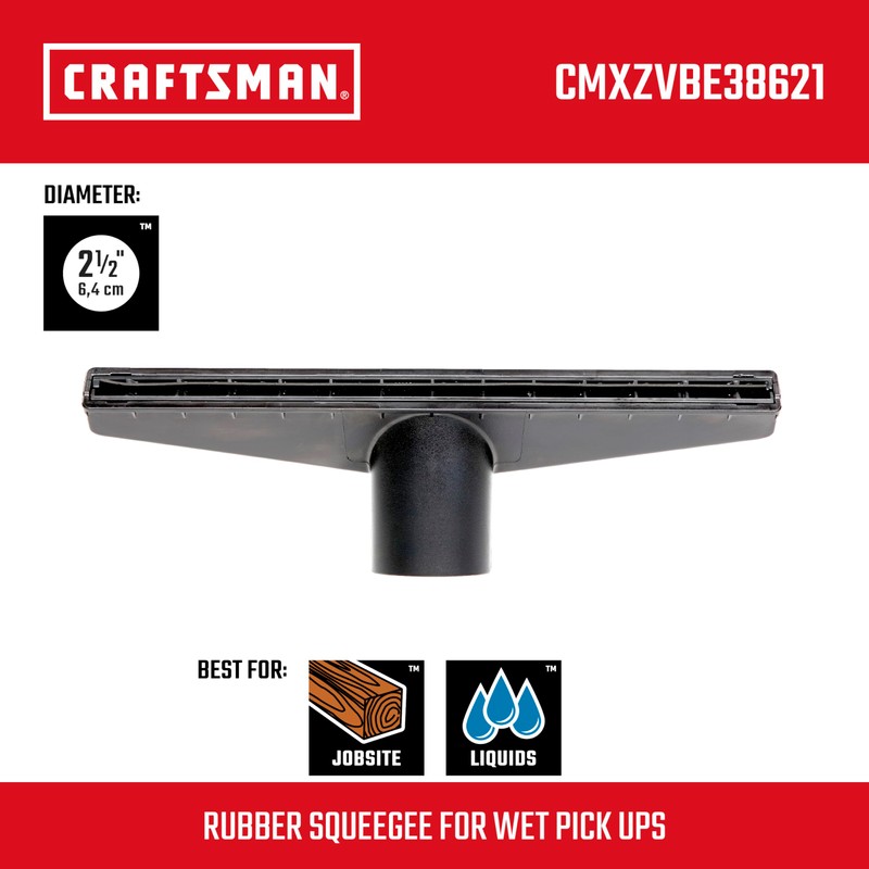 CRAFTSMAN CMXZVBE38621 2-1/2 in. Wet Nozzle Wet Dry Vac Attachment,