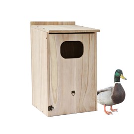 Wood Duck House, Sturdy Weather-Resistant Nesting Box and Shelter