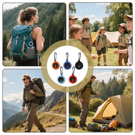 Pack of 5 Compass, Outdoor, Children, Compass, Mini Compass, Key Ring, Portable for Camping and Outdoor Activities, Gifts Children's Compass