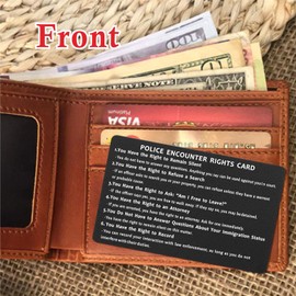 ABNTY Police Encounter Rights Card - Legal Rights Reminder for Immigrants & Citizens | Know Your Rights | Right to Remain Silent, Refuse Search, Record Police Interactions