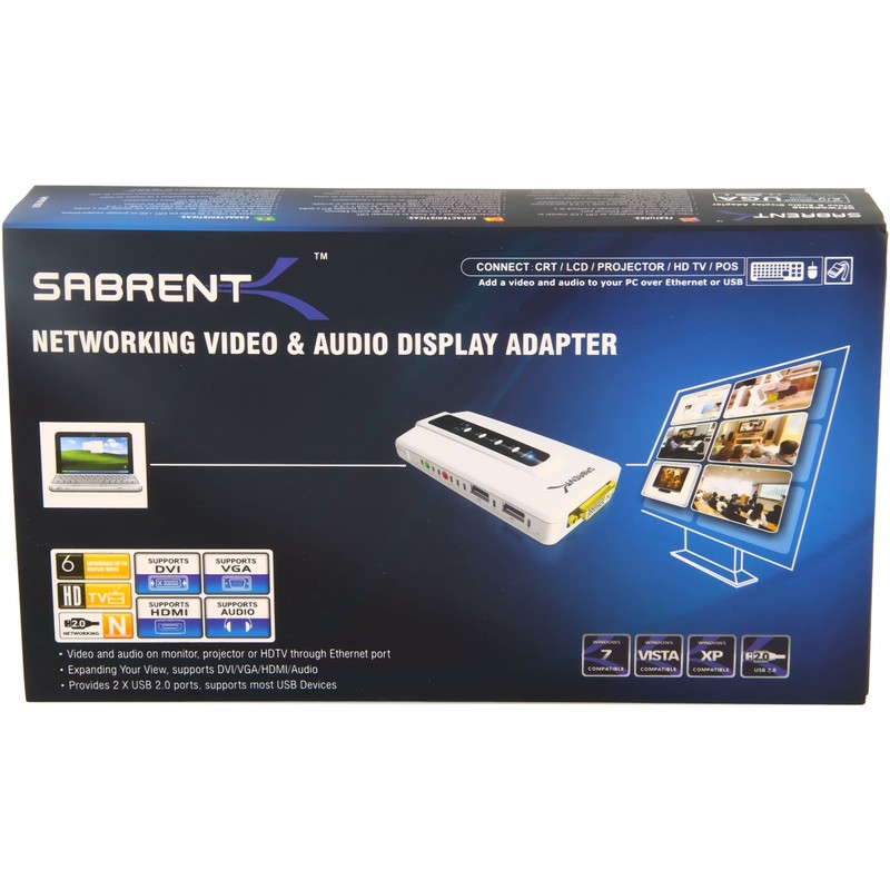 Sabrent Network Audio Video KVM Switch to DVI, PC to
