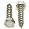 3/8" X 1-1/2" Stainless Hex Lag Bolt Screws, (25 Pack)