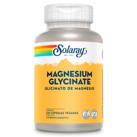 SOLARAY Glicinato de Magnesio, Ingredientes Seleccionados - 120 cápsulas veganas
