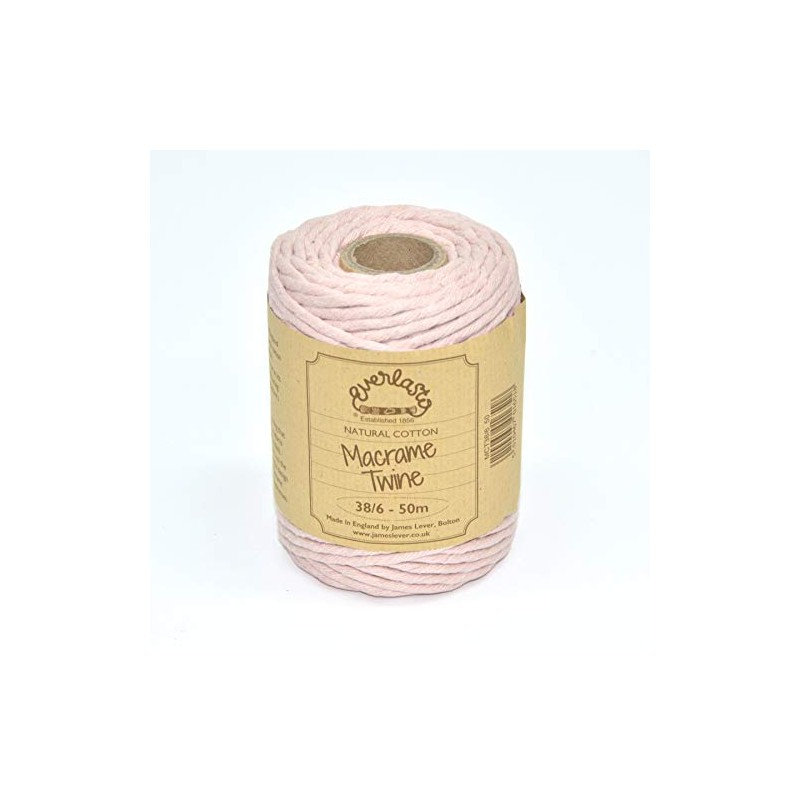 50M Spools - Everlasto Single Twist Soft Cotton Coloured Macrame