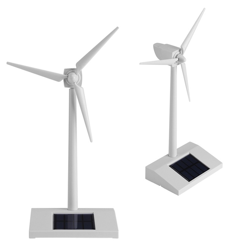 Mini Solar Energy Wind Mill Toy Kids Children Science Teaching