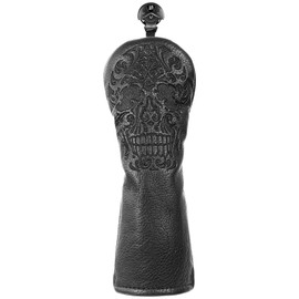 Craftsman Golf Black Skull Hybrid Rescue Headcover