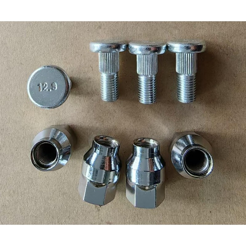 SHULIY Front Rear Wheel Studs & Lug Nuts 85-1116 Replacement