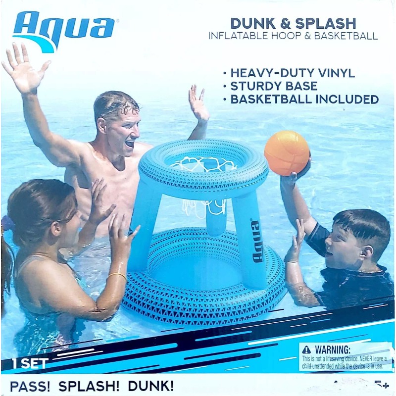Aqua Splash N Hoop Basketball & Ball Inflatable Hoop &