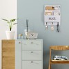 DLQuarts Mail Organizer with Key Holder for Wall Decorative Mail