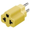 [4-in-1] 15 Amp Household AC Plug to 20 Amp T
