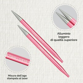 KnitPro Zing Normale Ferri da Maglia circolari intercambiabili, Alluminio, Multicolore, 6,50 mm