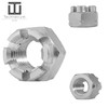 Techtanium® Crown Nuts M16 Made of A2 Stainless Steel (Pack