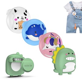 4 Pack for AirTag Holder with Pin, Soft Silicone Cute Air tag Holder for Kids Hidden Airtag Case Waterproof airtag Accessories for Child, Elderly, Pets Collar, Clothes, Shoe, Backpack