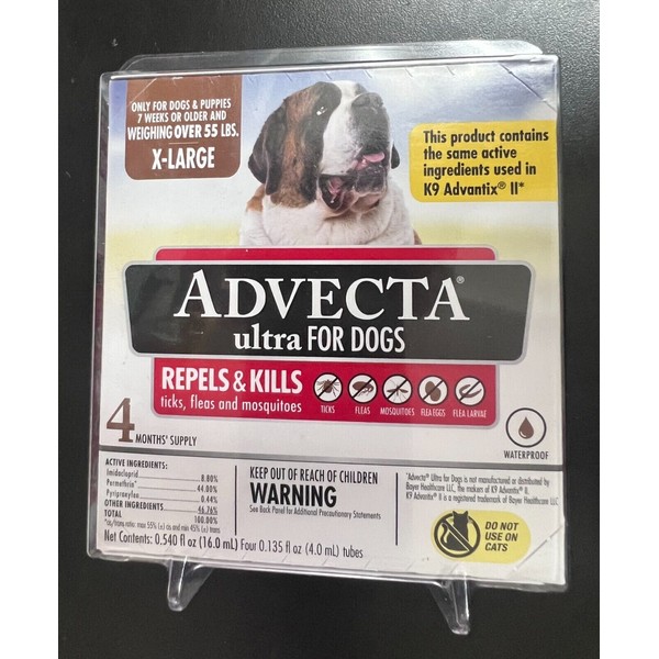 Advecta Advecta Ultra Flea and Tick Treatment Dogs 4 Month