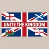 Unite The Kingdom Flags Bumper Sticker (10 x 10 CM)