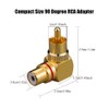 RCA Adapter, EIGHTNOO 90 Degree RCA Right Angle Connector Male