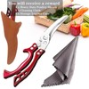 Heavy Duty Kitchen Shears by ANDONG, Kitchen Scissors,Stainless Steel Poultry