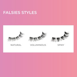 KISS imPRESS Press-On Falsies Eyelash Clusters Kit, Natural, Black, No Glue Needed, Fuss Free, Invisible Band, Natural, 24 Hours, No Damage, No Sticky Residue, Gorgeous, Quick & Easy | 20 Clusters