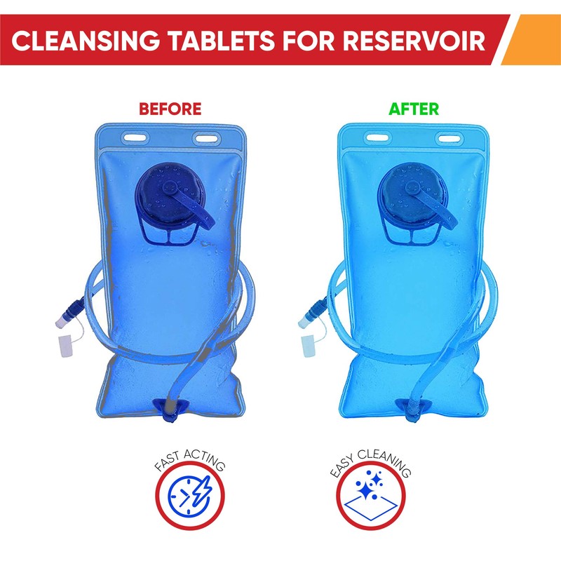 CleanHike Hydration Backpack Cleaning Tablets - (36 Tablets) Great for