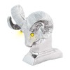 GG Grand General 48046 Chrome Ram's Head Hood Ornament with