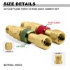 ‎AWLOLWA QDB10 Oxy Acetylene Quick Connects Set, Fit 9/16"-18 B