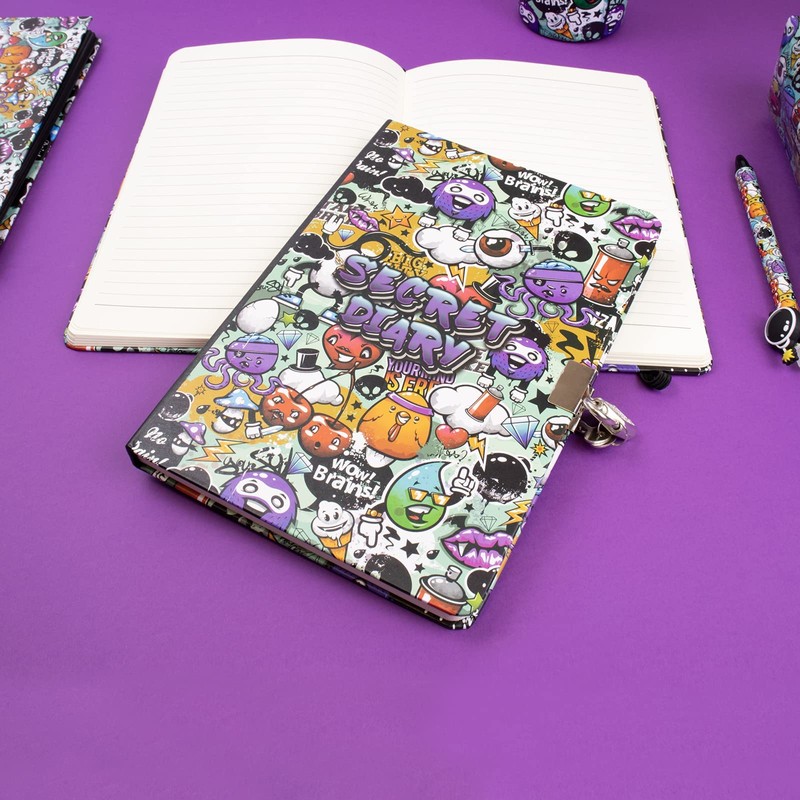 I-TOTAL ® - Secret Diary with Padlock and Two Keys