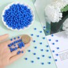 SOFPLATE 1000Pcs Smooth Round Blue Bead 6mm Acrylic Opaque Beads