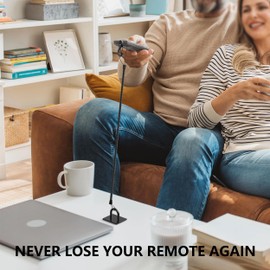 HaisWonsa Retractable TV Remote Tether - 10ft Leash Attachment, Never Lose Your Remote Again, Keeper With Bed Cable Lanyard Lock Retriever