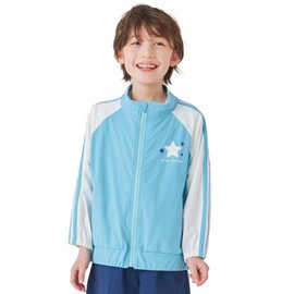Ever Closet Rash Guard, Children's Clothing, Zip-up Jacket, Girls, Boys, Clothes, Cute, Stylish, Kids, Pool, Sea, Summer, Outerwear, Parka, saxon blue