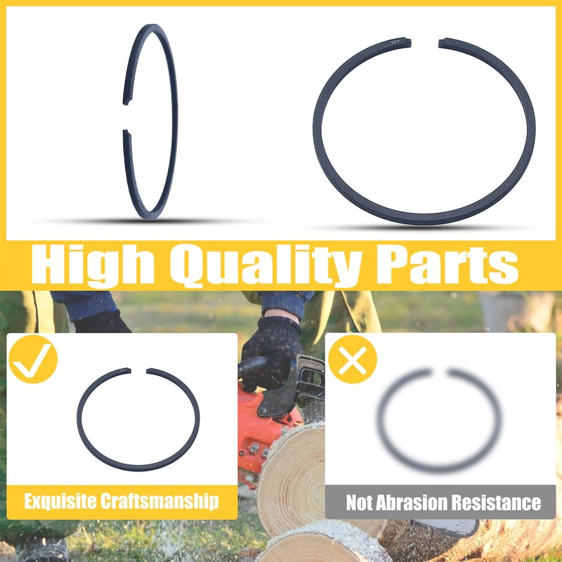 Haishine 46mm Piston Ring Fit for Husqvarna 51 55 Rancher