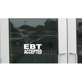 EZSTIK EBT Accepted J886 8 inch business store sign Decal