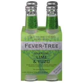 Fever Tree Soda Sparkling Lime and Yuzu 27.2oz Pack of 6