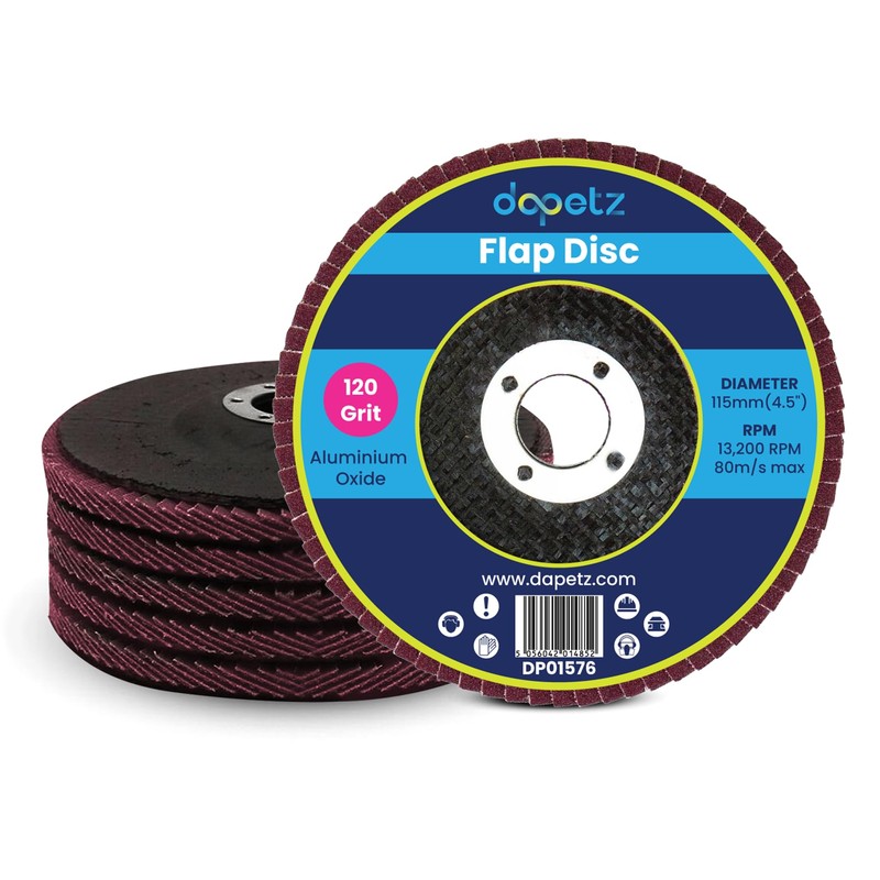 Dapetz ® Flap Discs 115mm 10PCS Grinding Discs 4.5" 40/60