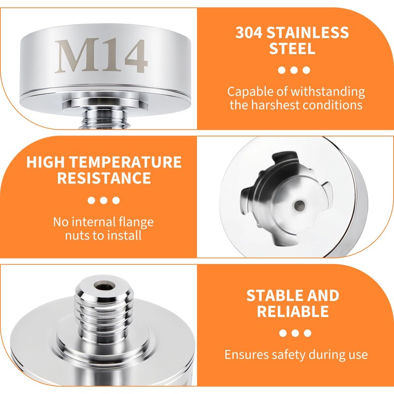 X Lock Adapter to M14 Thread and 5/8 Inch Thread,