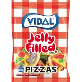 Vidal Bags Jelly Filled Pizza Candy, Box of 14 by Kids Kandy