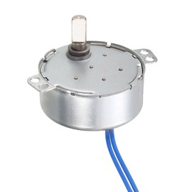 Rebower Synchronous Motor AC 100-127V 2.5-3 RPM 50-60Hz C W/C W 4W D Shaft Electric Motor Turntable Motor for Cup Electric Fan
