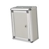 Qianly Small Suggestion Box with Lock Organizer Multifunctional 7.6x3.7x10.7inch Letter