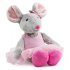 Schaffer 5650 Plush Ballet Mouse, Grey/Pink, XS - 16 cm