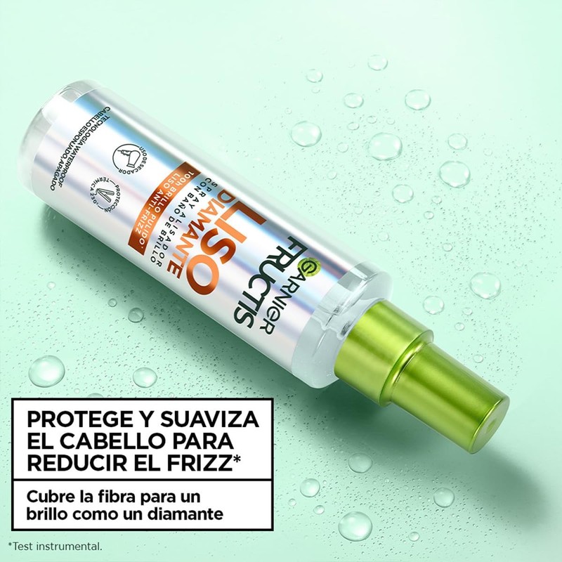 Garnier Fructis Liso Diamante, 100H Brillo Diamante Liso anti frizz