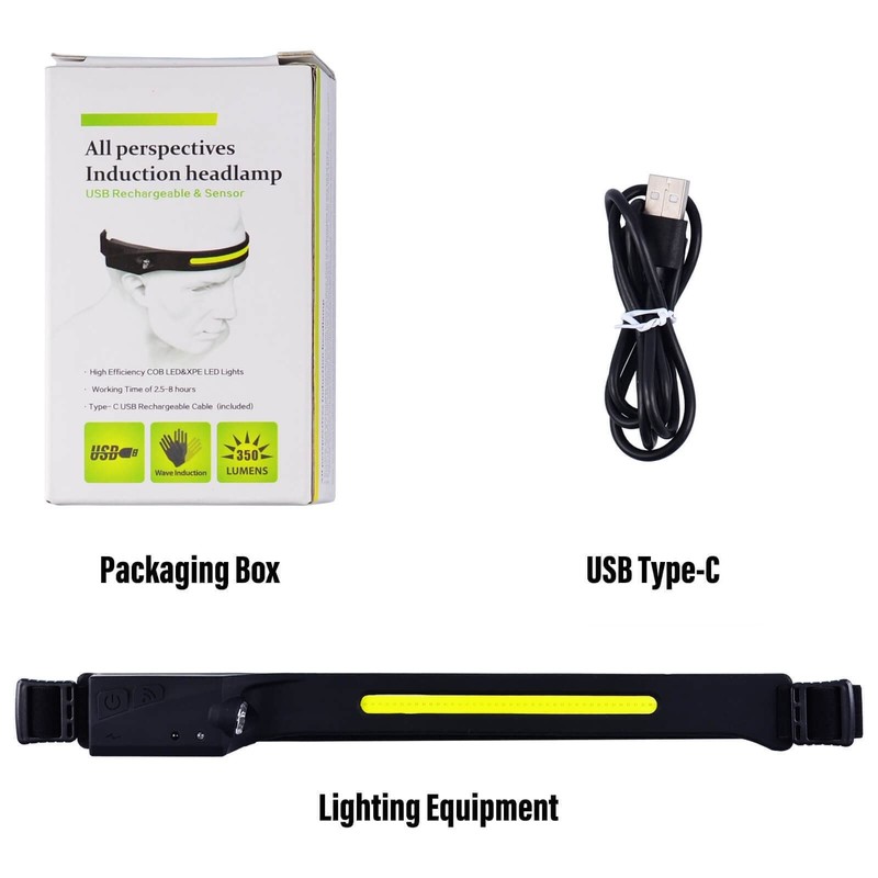 STM Leaders LED Headlamp Rechargeable, 230 Wide Beam, 5 Dynamic