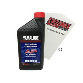 Cyclemax Standard Yamalube Oil Change Kit compatible with 2002-2008 Yamaha RAPTOR 80