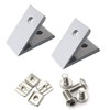 PZRT 2pcs 45 Degree Angle 2020 Aluminum Corner Brackets Profile